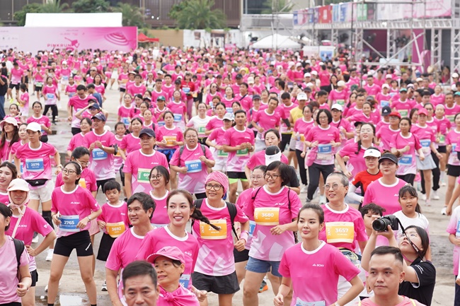 Giải Chạy Hồng - Pink Run: Hàng ngàn trái tim cùng chung nhịp đập vì cộng đồng
