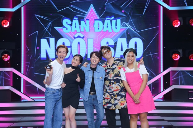 HAI TRIEU PHUONG LAN CHAU DANG KHOA SOFIA MC MINH XU TRONG SAN DAU NGOI SAOIMG 7635